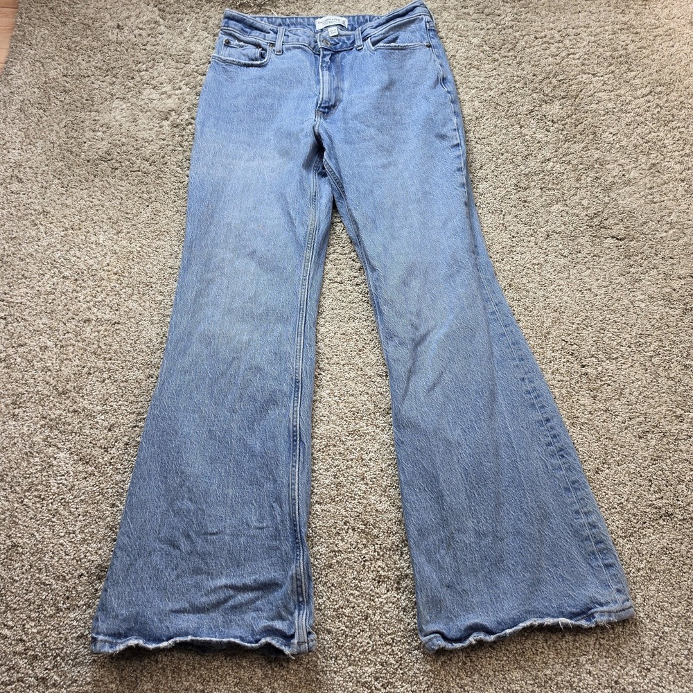 Abercrombie & Fitch Jeans Womens 10 Blue The Vintage Flared High Rise 30x30